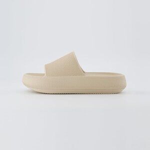 CUSHIONAIRE Women's Feather Cloud Recovery Slide Sandals with +Comfort